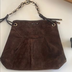 Sergio Rossi brown suede bag (best offer)